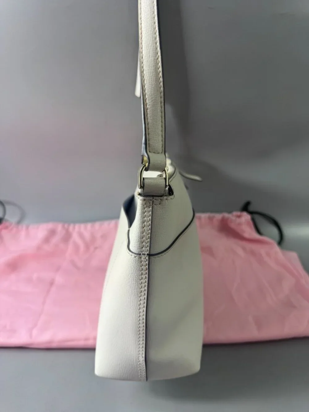 Kate Spade New York White Leather Patrice Shoulder Bag